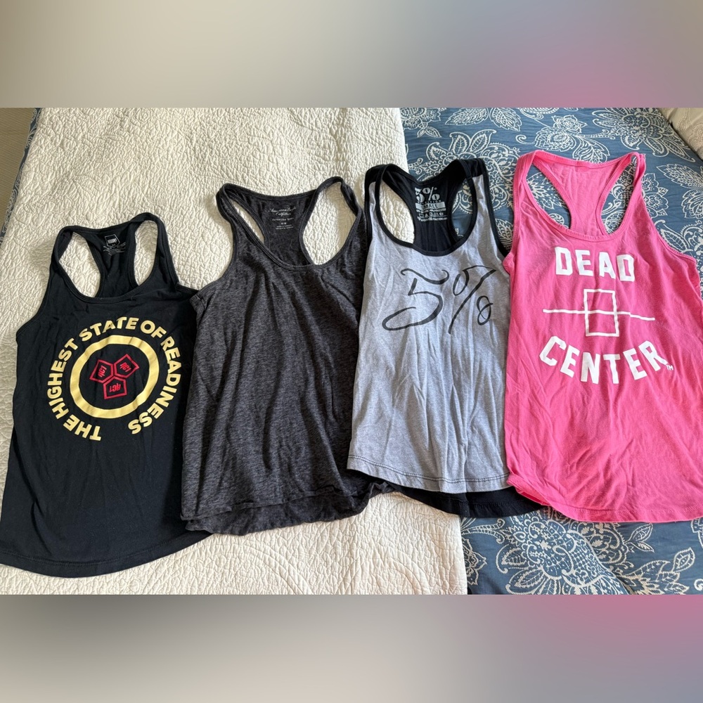 4 Athletic Tank Tops - Various Sizes